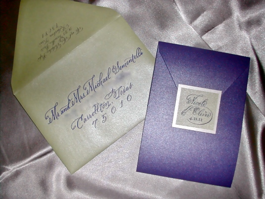 DIY Wedding Invitation I had the pleasure of creating these invitations for 