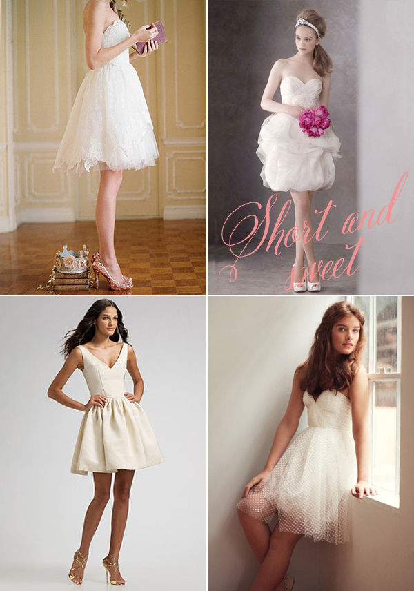 Short Wedding Dress selection from Snippet Ink