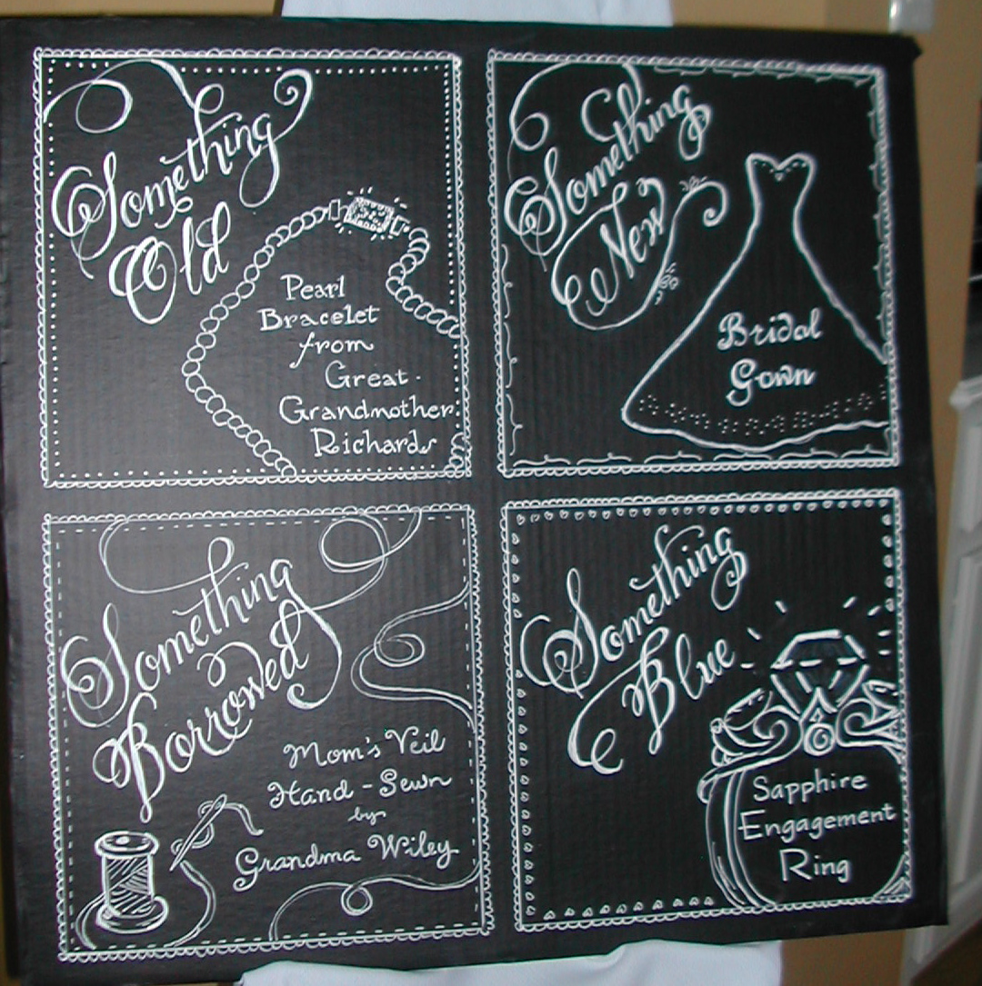 Details about   Shabby Chic Pretty Chalkboard Style Take Hankie Tissue Personalised Wedding Sign 